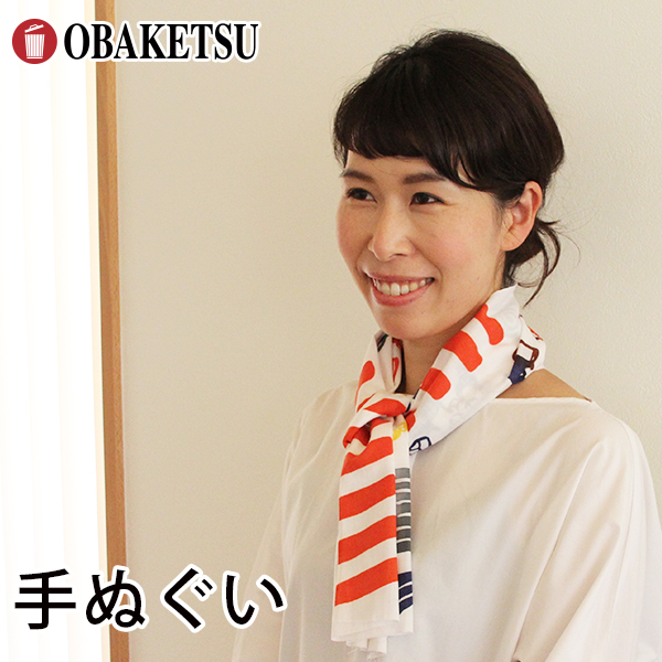 【にじゆら×OBAKETSU（オバケツ）】　コラボ手ぬぐい